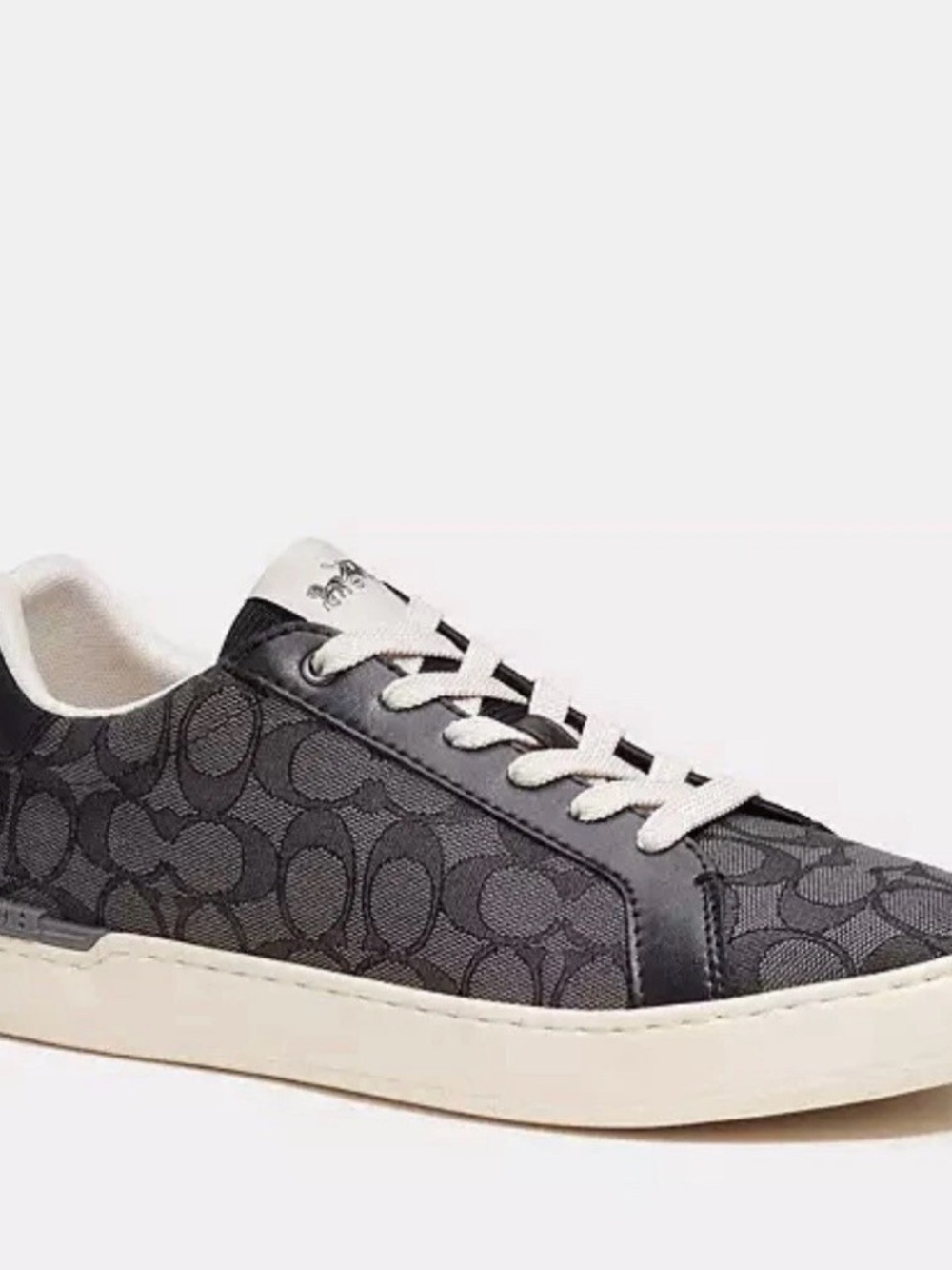 New in Box Coach Black Signature Jacquard Low-Top Men's Sneaker